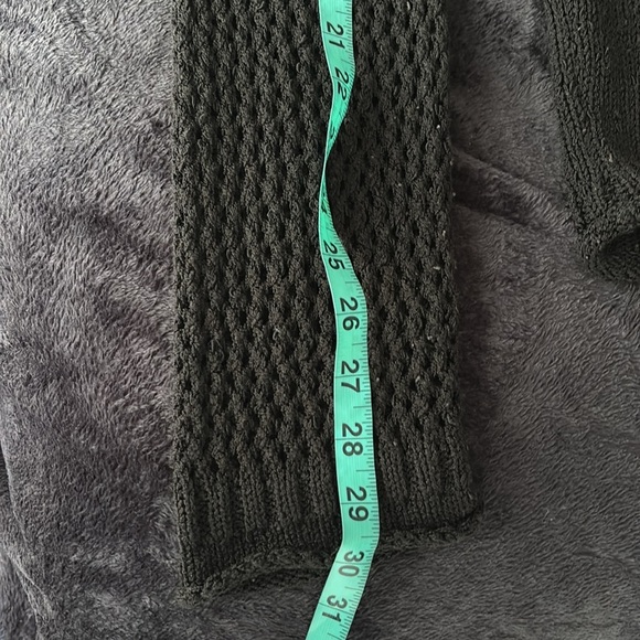 SERIANNO by Seir black patchwork Mesh Mens long sleeve sweater Sz XL - Picture 9 of 13